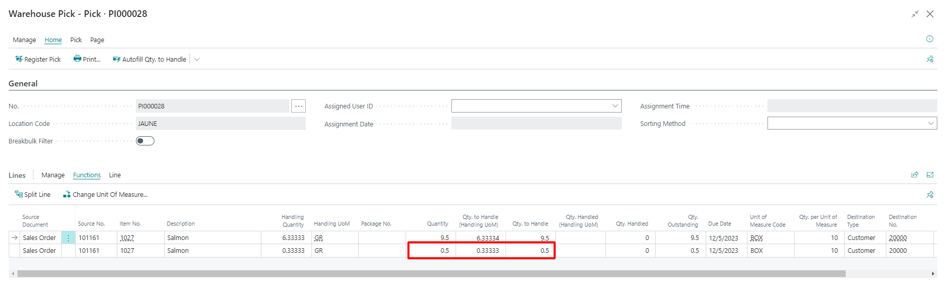 Manage Catchweight on Warehouse Documents | BRICKLEAD - Online Docs